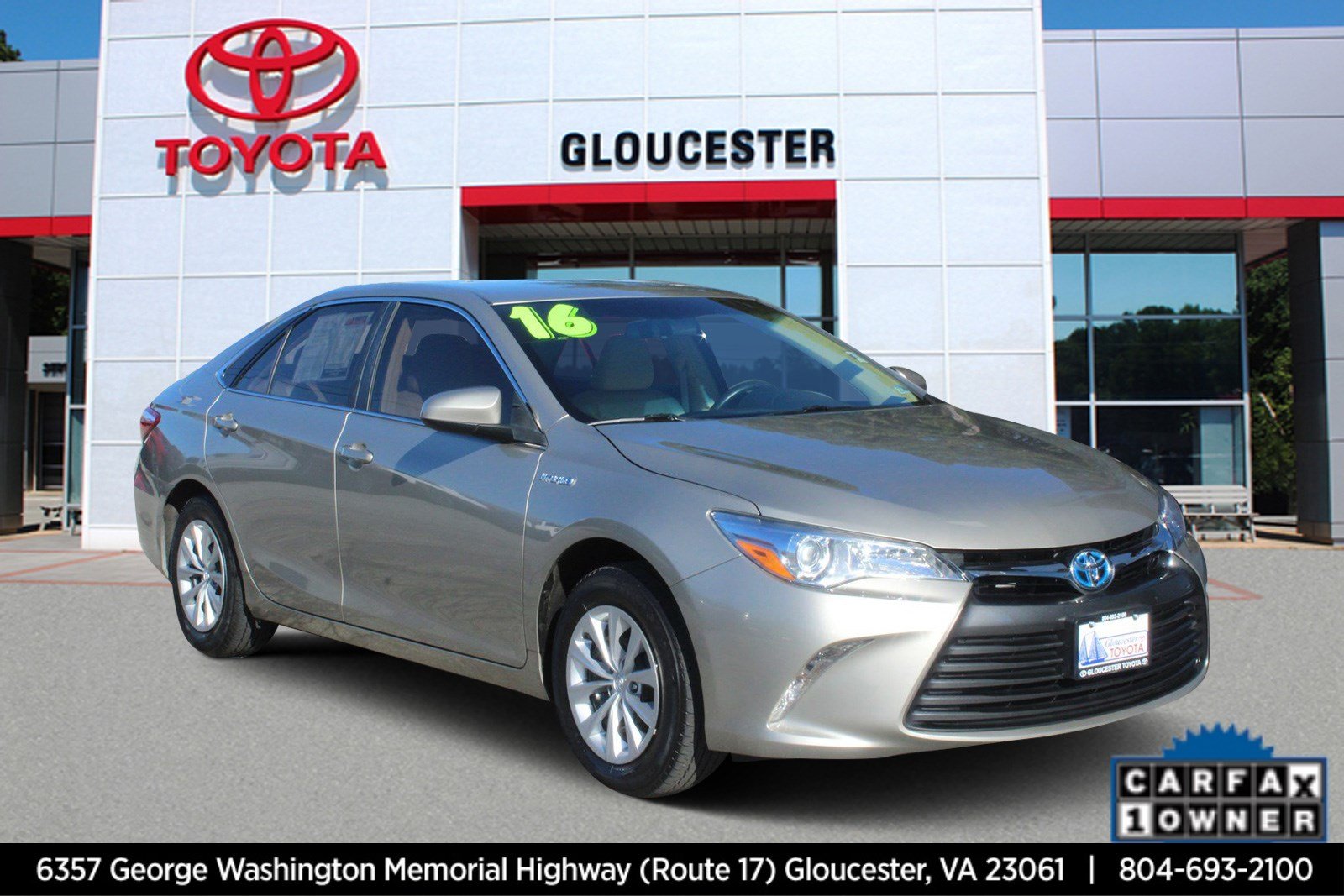 Certified Pre-Owned 2016 Toyota Camry Hybrid LE 4dr Car in Gloucester # ...